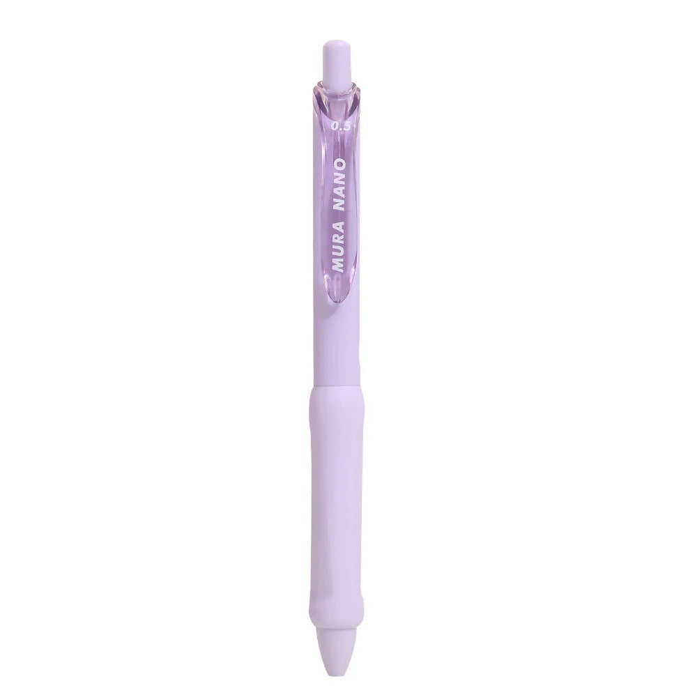 Macaron colour pressing gel pen with 0.5mm tip in smoked brown, powder, or white ink options