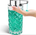 Automatic soap dispenser with silver finish and Type-C charging port