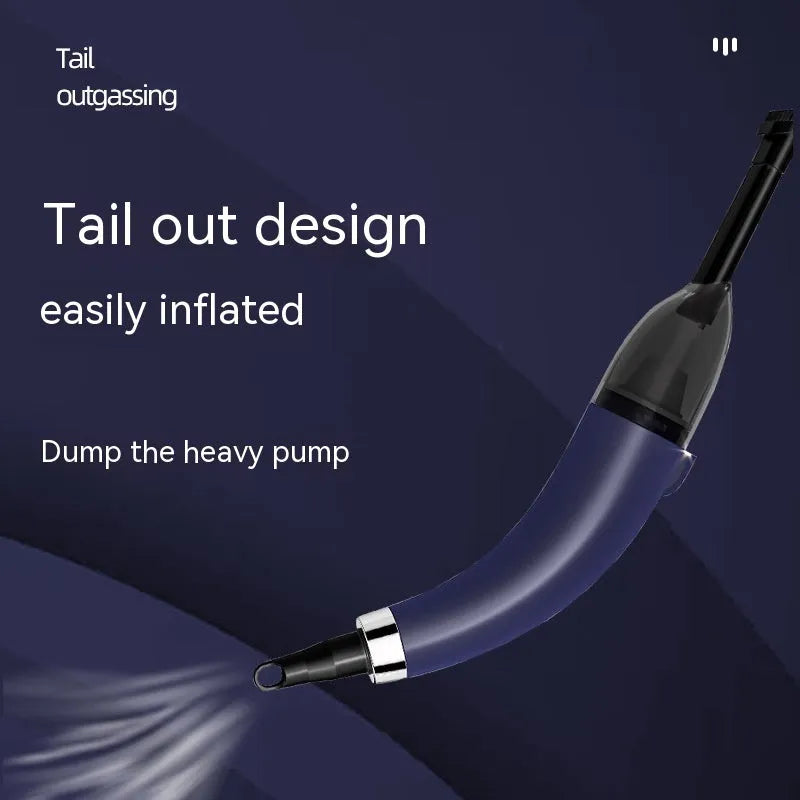 Handheld wireless car vacuum cleaner with 8000PA suction, USB charging, and folding or blow-and-absorb body options
