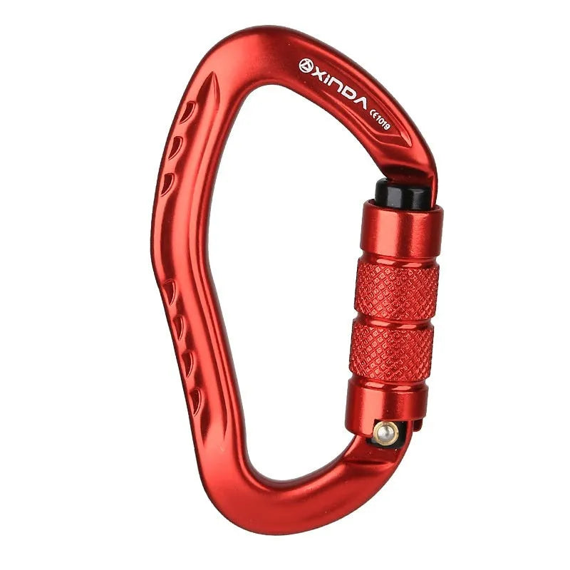Automatic master lock carabiner in black blue orange red silver for rock climbing