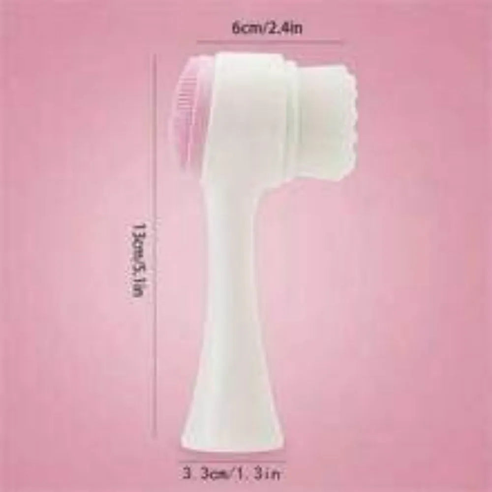 Blue pet paw brush for dog and cat grooming with easy-clean nylon construction