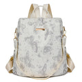 Large capacity butterfly printed backpack in multiple colours with physiological curve backplane