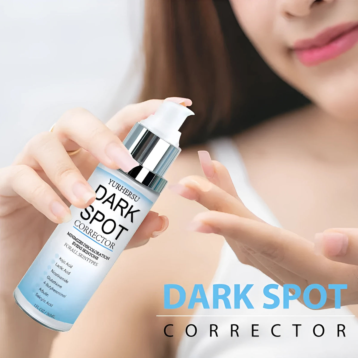 30ml spot lightening essence glass bottle with dropper applicator for skincare treatment