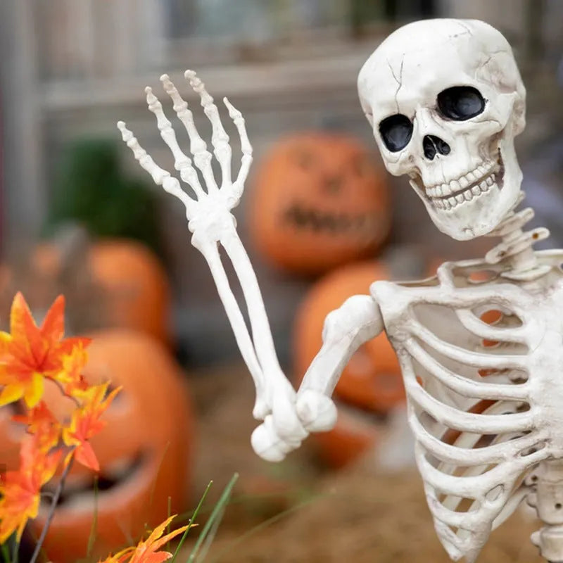 90cm movable joint plastic skeleton Halloween decoration prop