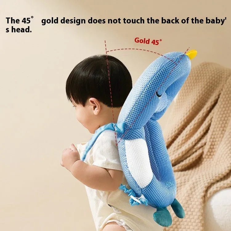 Cartoon character baby anti-collision pillow with EPS foam bead filling for toddler fall protection