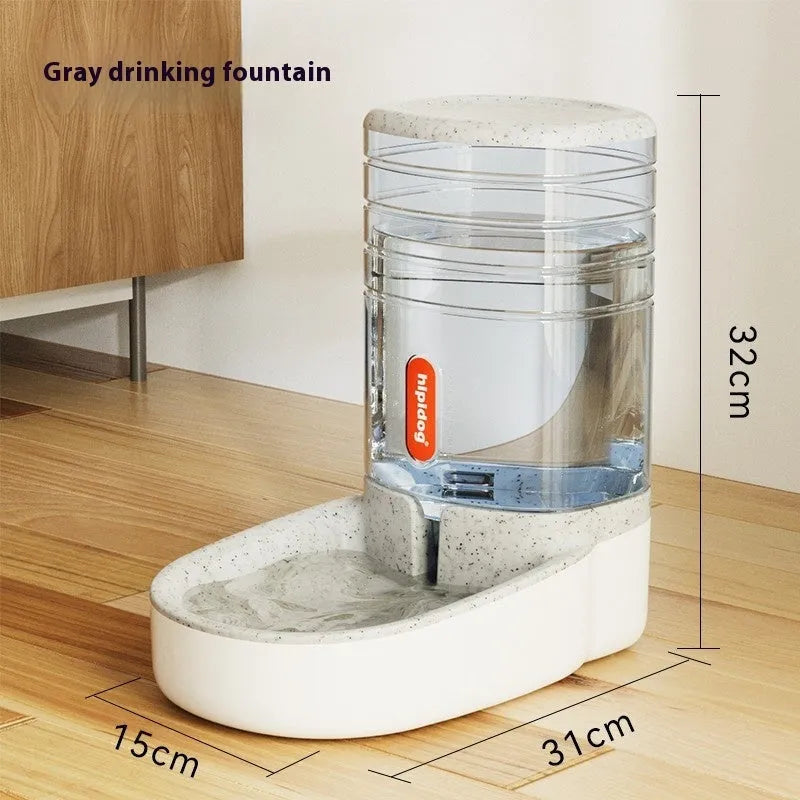 Second-generation 3.8L automatic pet drinker in blue, grey, pink or green colours for dogs and cats