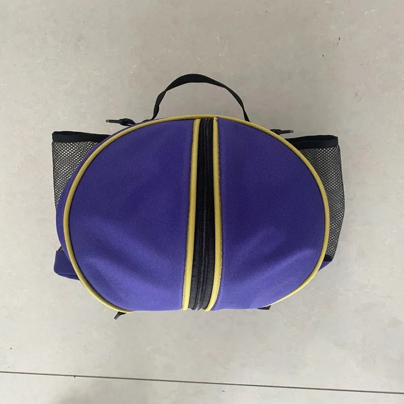 Oxford cloth basketball training bag with adjustable strap shown in a camouflage colour option.
