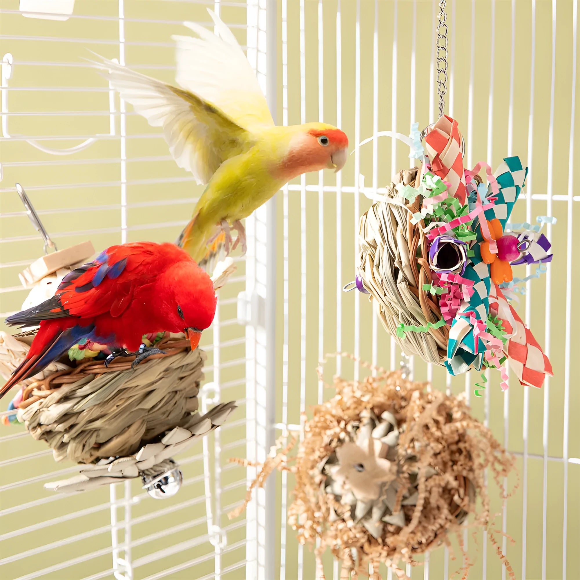 Parrot molar gnawing toy for medium to large birds with three size options