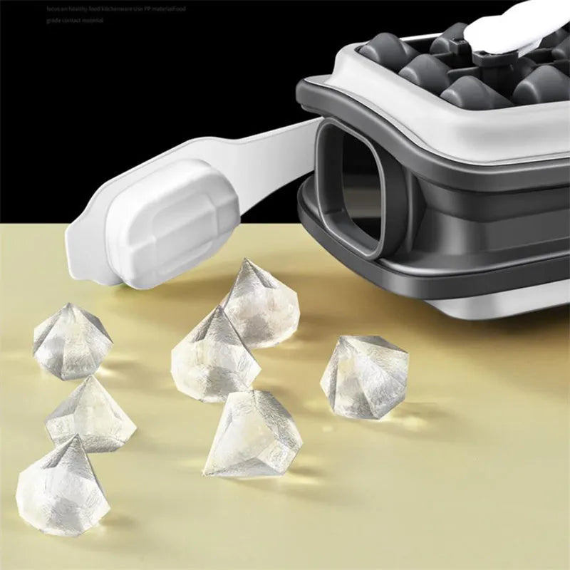 2in1 silicone ice ball mold ice maker water bottle in light grey, sky blue, and white