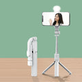 Integrated Bluetooth selfie stick with tripod stand, remote control, 1m beauty fill light or standard model, 7.2-9.2cm phone width