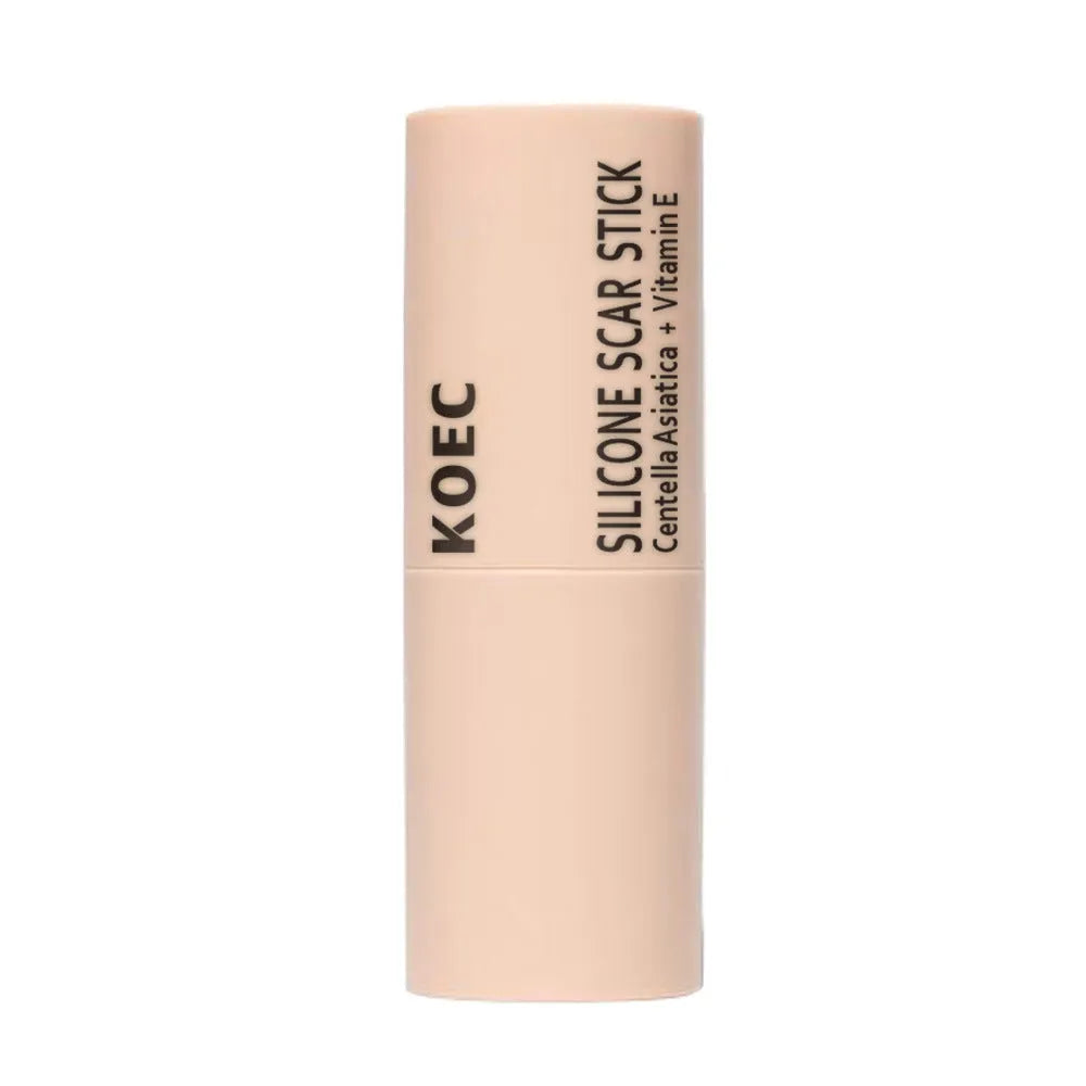 KOEC Silicone Scar Essence Stick 7g in a white twist-up tube on a clean background