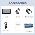7 inch portable GPS navigation device with touch screen and mounting bracket for vehicle use