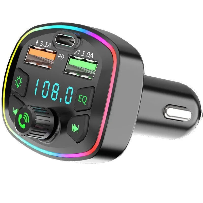 Q7 Bluetooth FM transmitter car MP3 player with ABS plastic body and cigarette lighter plug