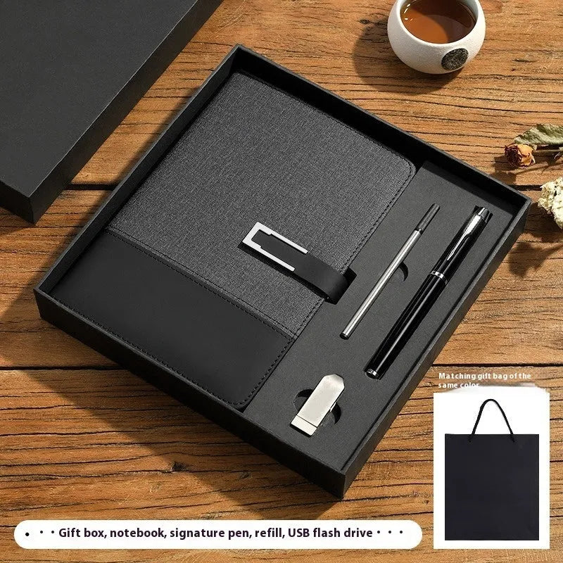 A5 soft pu leather notebook in business brown colour with wood-free paper pages