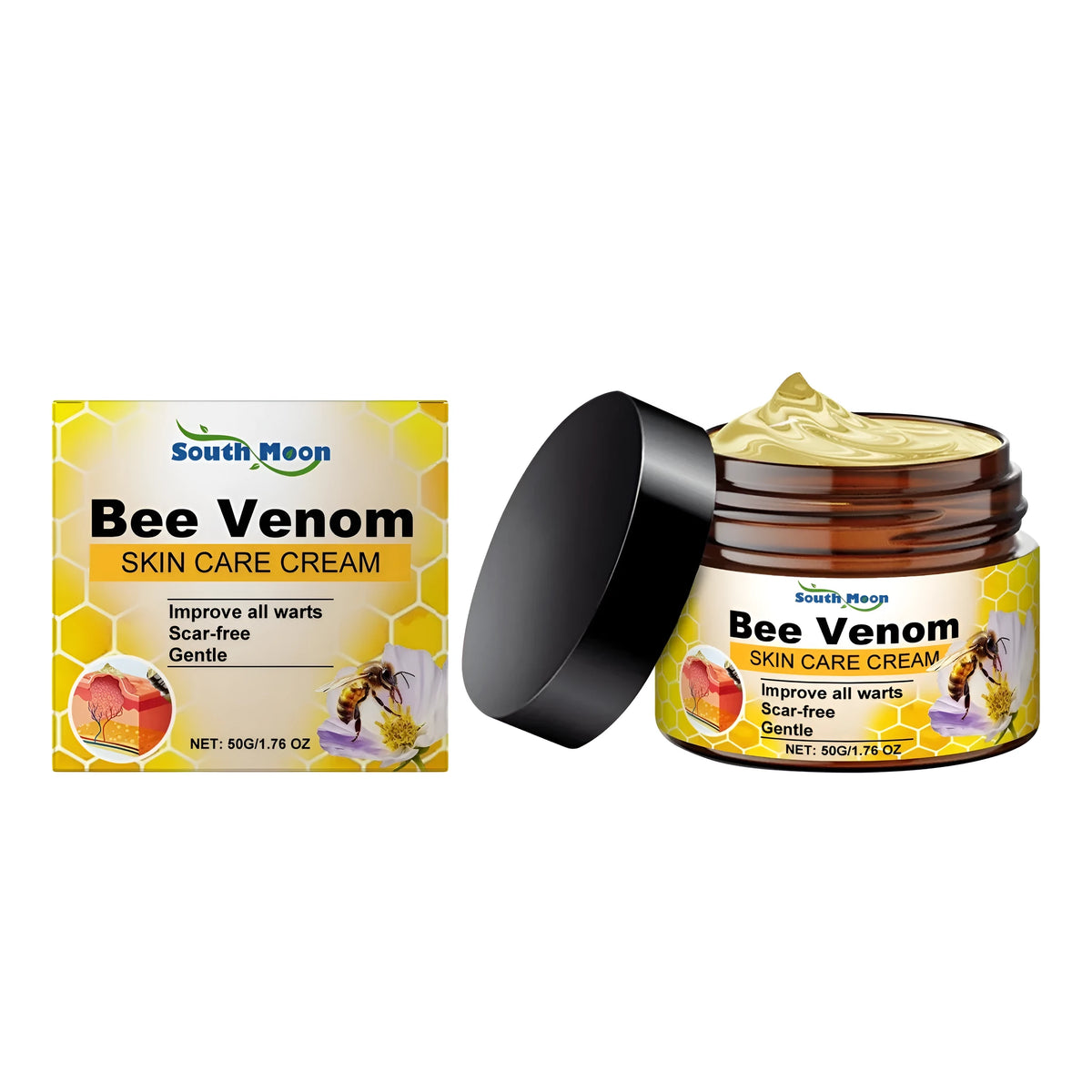 Full Effect Skincare Cream 50g jar with bee venom, honey and tea tree oil ingredients