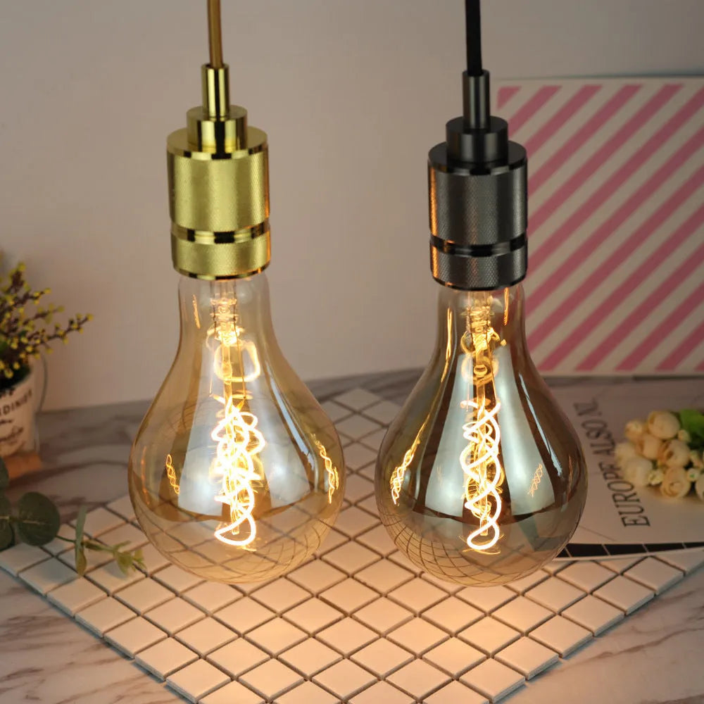 Double helix gold LED soft light strip measuring 110x200mm with energy efficiency Level 1 rating