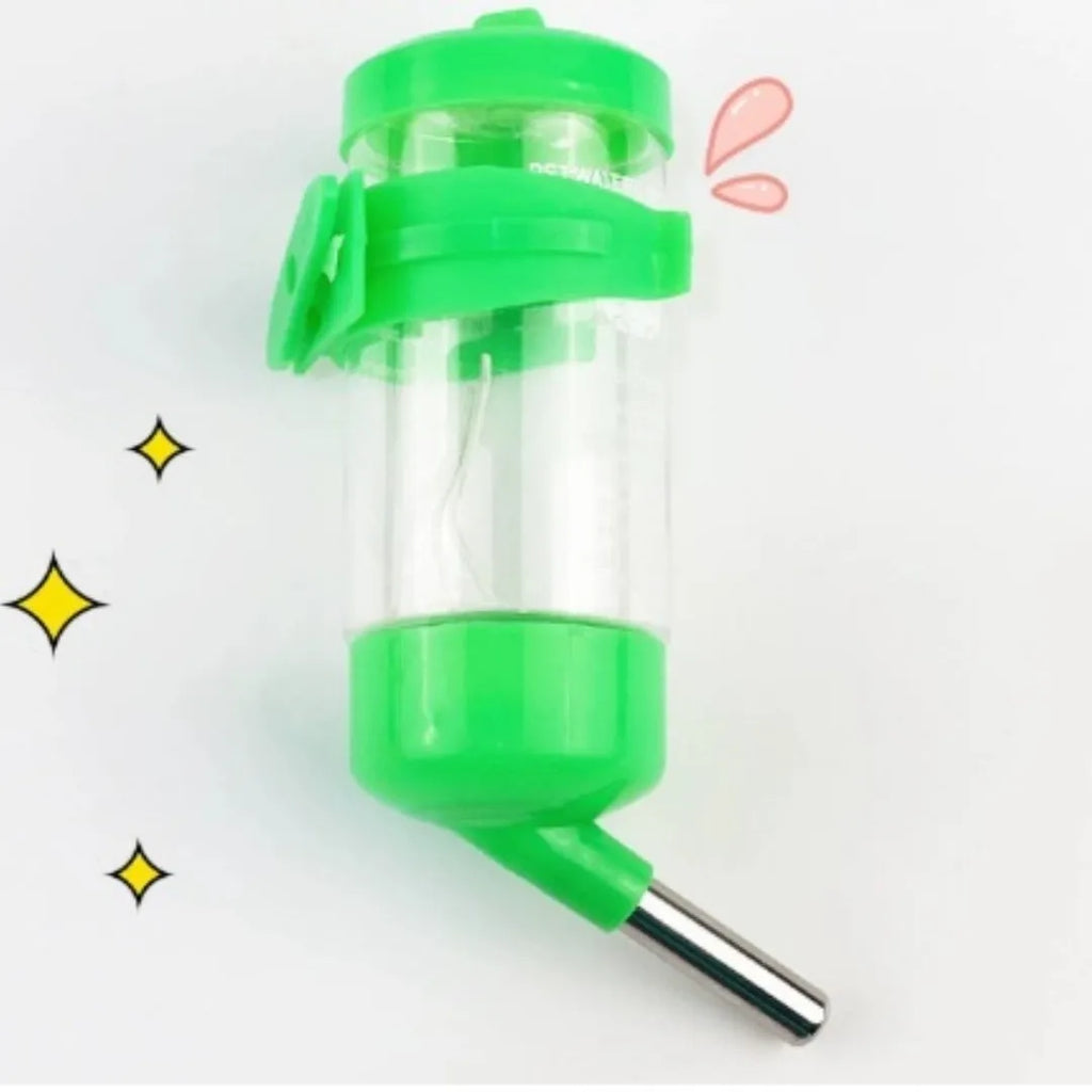 Plastic ball kettle water feeder for small pets in green, yellow, pink, white or sky blue