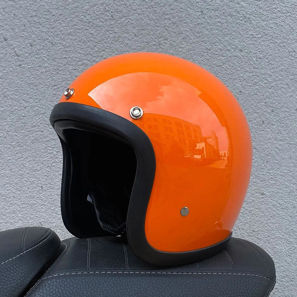 FRP fibreglass motorcycle half helmet shown in cement grey colour, suitable for electric bike commuting.