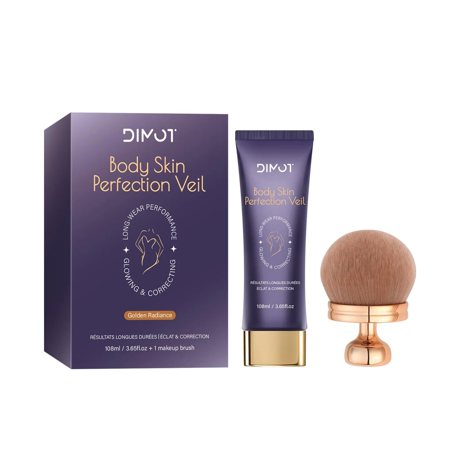 108ml body concealer cream with brush for waterproof coverage of tattoos and birthmarks.