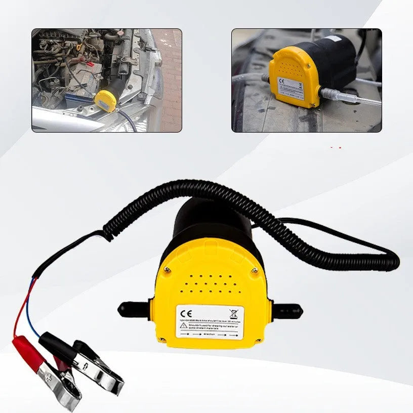 12V electric self-priming oil gear pump with engineering plastic body for engine oil transfer