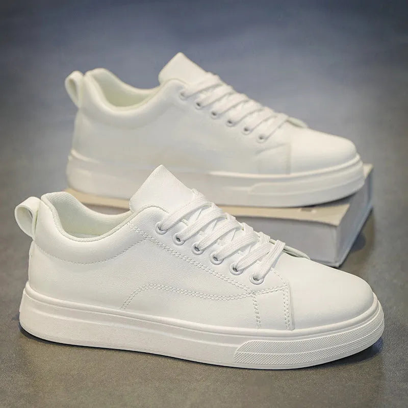 Men's Korean-style breathable low-top sneakers with rubber sole in three colour options