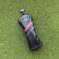 Simple golf club sleeve protective cover in black for fairway wooden pole sets