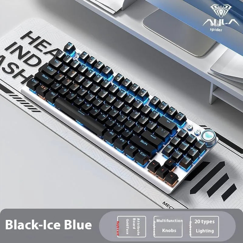 Tarantula wireless mechanical keyboard with side engraving on a metal case