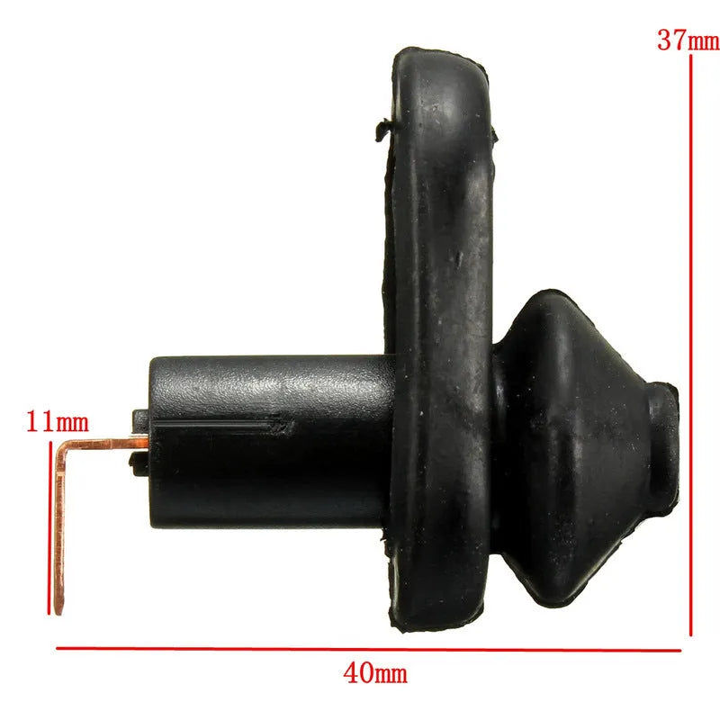 Universal black plastic and metal car interior door light switch replacement part