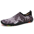 Lycra fabric beach wading shoes with EVA midsoles for men and women, shown in multiple colours