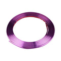 Electroplated purple PVC wheel hub trim sticker on 8 metre roll for vehicle decoration
