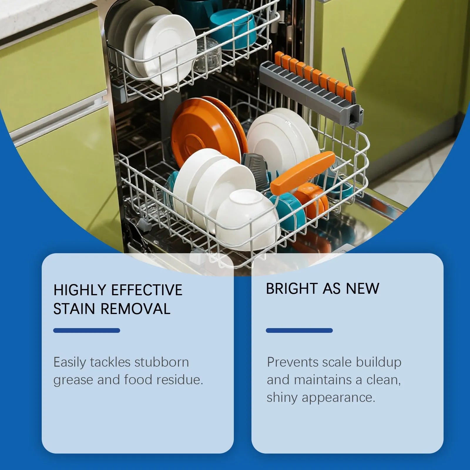 237mL bottle of dishwasher detergent aid liquid for cleaning oily plates and kitchenware.