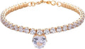 Gold rhinestone heart charm pet collar for a dog or cat on a white background