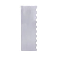 Stainless steel cake decorating cream scraper with polygon patterns