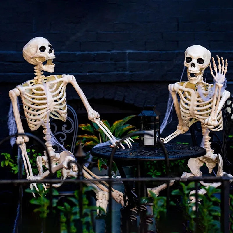 90cm movable joint plastic skeleton Halloween decoration prop