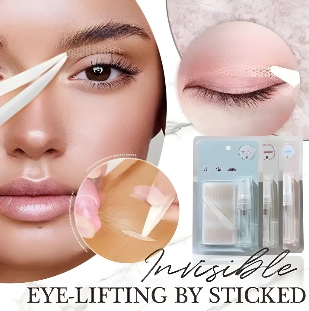 Box of reusable No Glue Eyelid Stickers in L, M, and S sizes for monolids and hooded eyes
