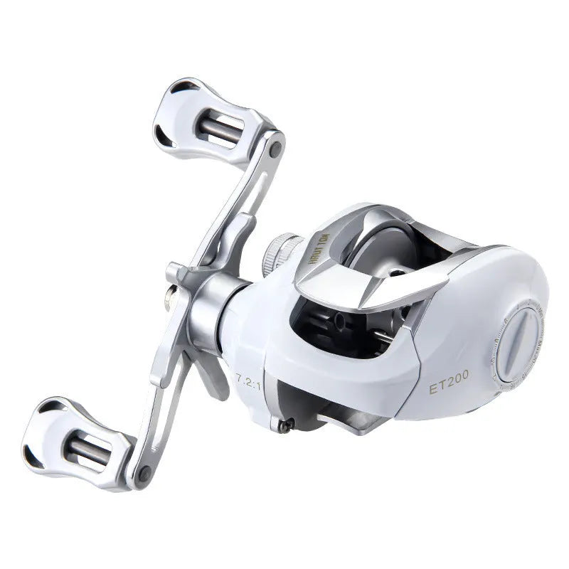 Small white micro bait casting reel drip wheel with high speed ratio for miniature fishing