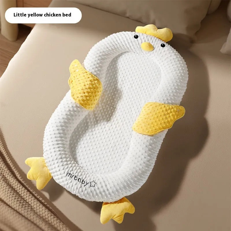 Newborn baby sleeping slope mattress foldable portable fabric in Little Dragon design