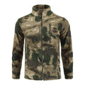 Men's camouflage double-sided polar fleece cardigan jacket with full front zip in CC Camouflage colour