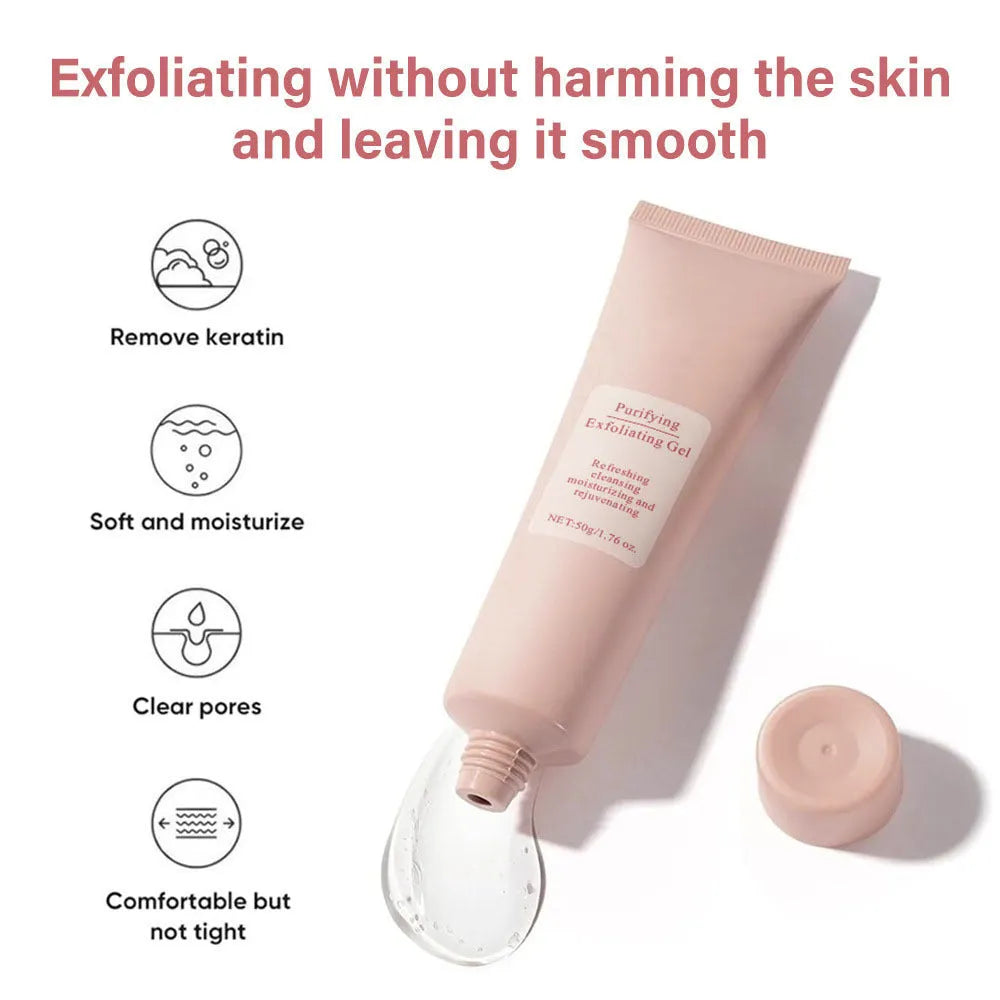 132g tube of universal facial exfoliating gel scrub for men and women