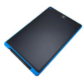 LCD electronic handwriting board for children in blue, showing thin 4.8mm profile with stylus.