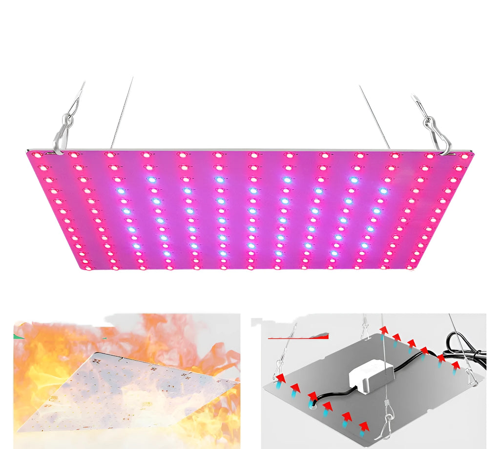 D-section bare board LED plant growth light with aluminium shell and hooks for indoor fruit and vegetable cultivation