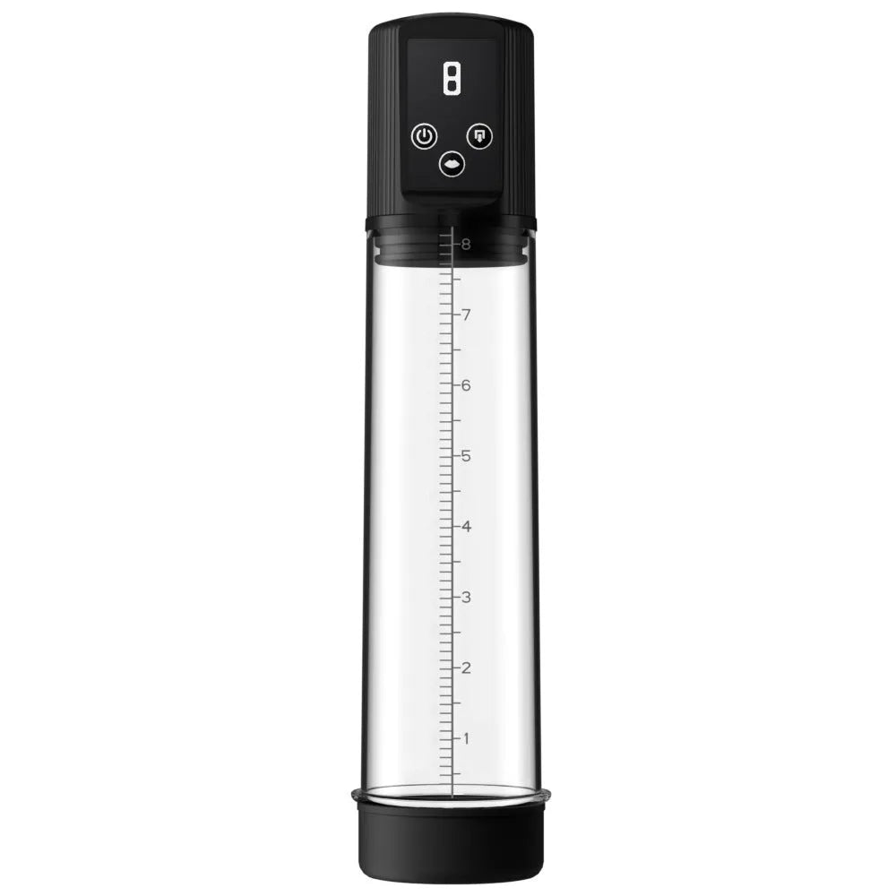 Men's electric penis pump for vacuum stretching exercises with ABS and TPE construction