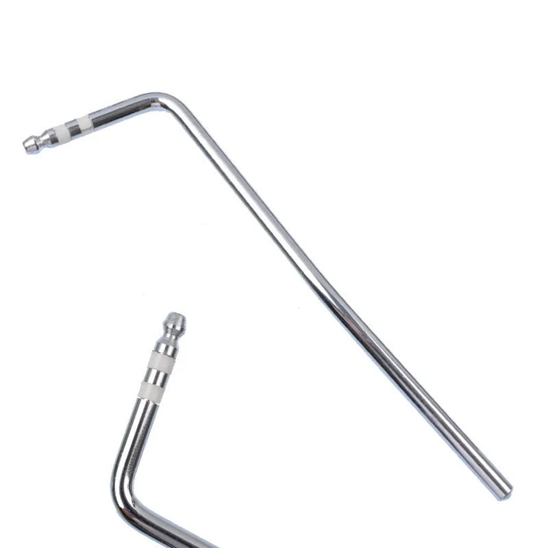 Direct plug-in guitar tremolo arm in black, blue, gold, and silver chrome finishes.