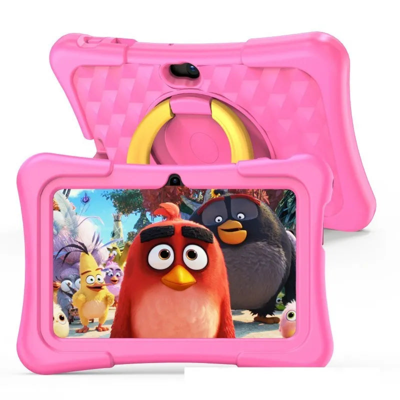 7-inch children's tablet with Android 12, Allwinner A133, IPS screen, available in pink or blue