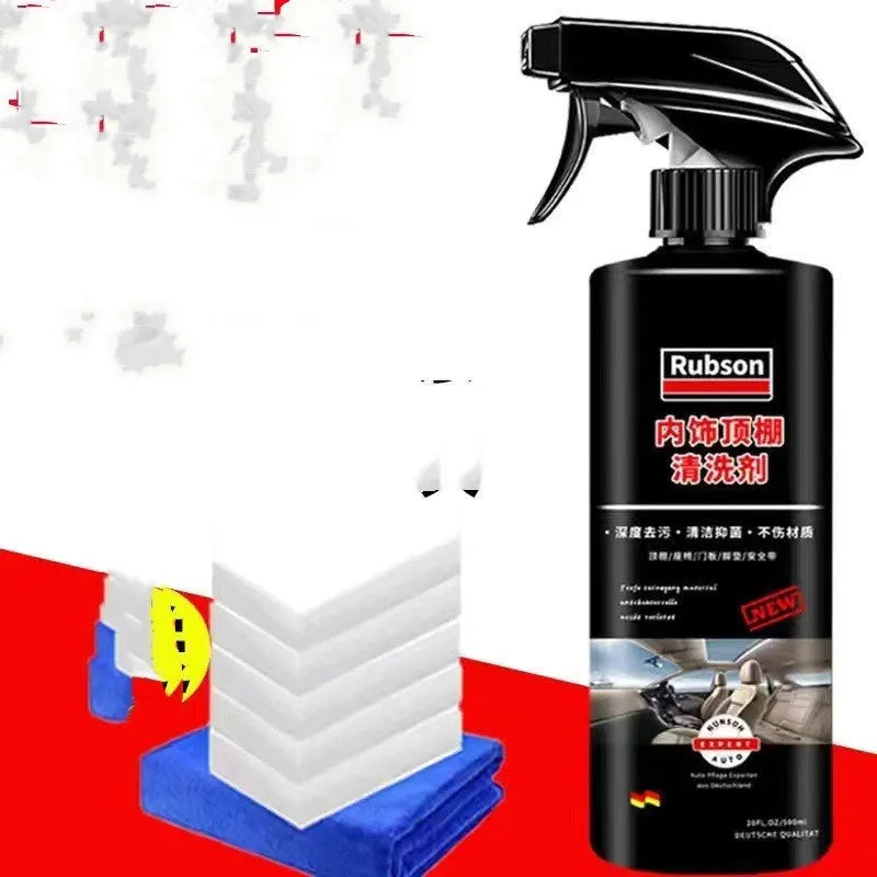 Interior ceiling foam cleaner bottle with herb essence for fabric roof stain removal