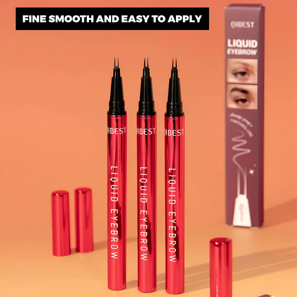 Waterproof oil resistant eyebrow pencil in brown, smudge-resistant standard specification, one piece