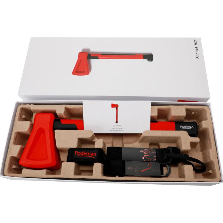 Red plastic fitness axe muscle training equipment for home workouts