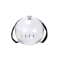 Transparent PVC counterweight water fitness ball D38cm empty on white background