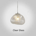 Modern European style glass decorative chandelier with transparent shade in two size options