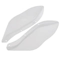 Black and transparent ABS side wing head covers for Harley-Davidson Touring models 1996-2013